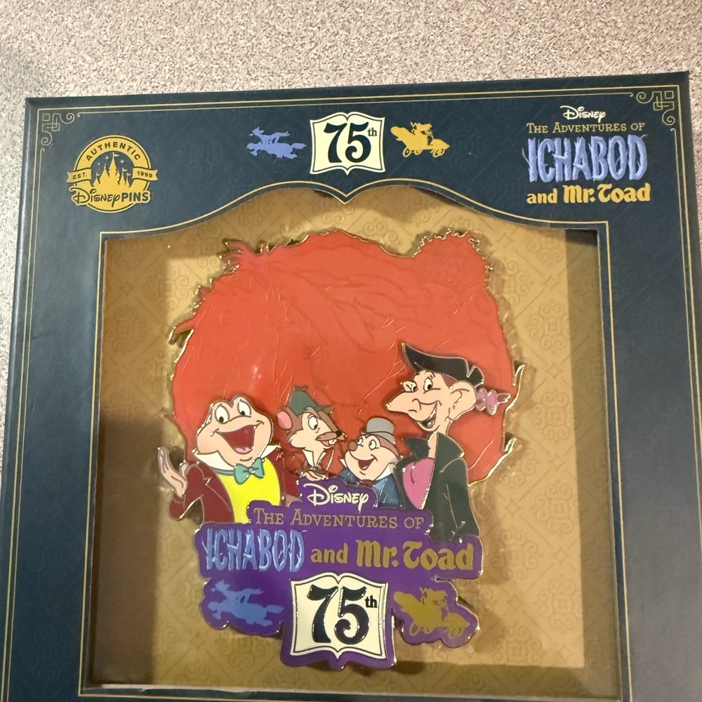 Disney Ichabod and Mr. Toad Wall Art - Red and Purple